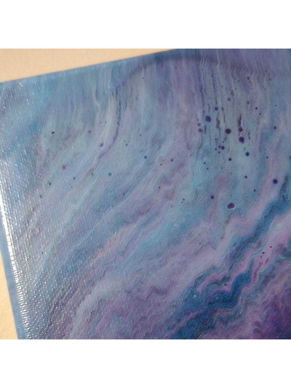 ๐ท๐ฐ๐ฝ๐ณ๐ฒ๐
๐ฐ๐ต๐
๐ด๐ณ Purple And Blue Paint Pour Art - Picture 2 of 4